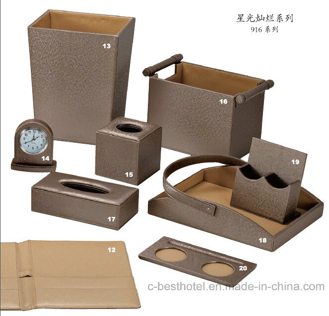 Durable Guestroom PU Leather Product Series for Hotel and Restaurant, Customized Logo